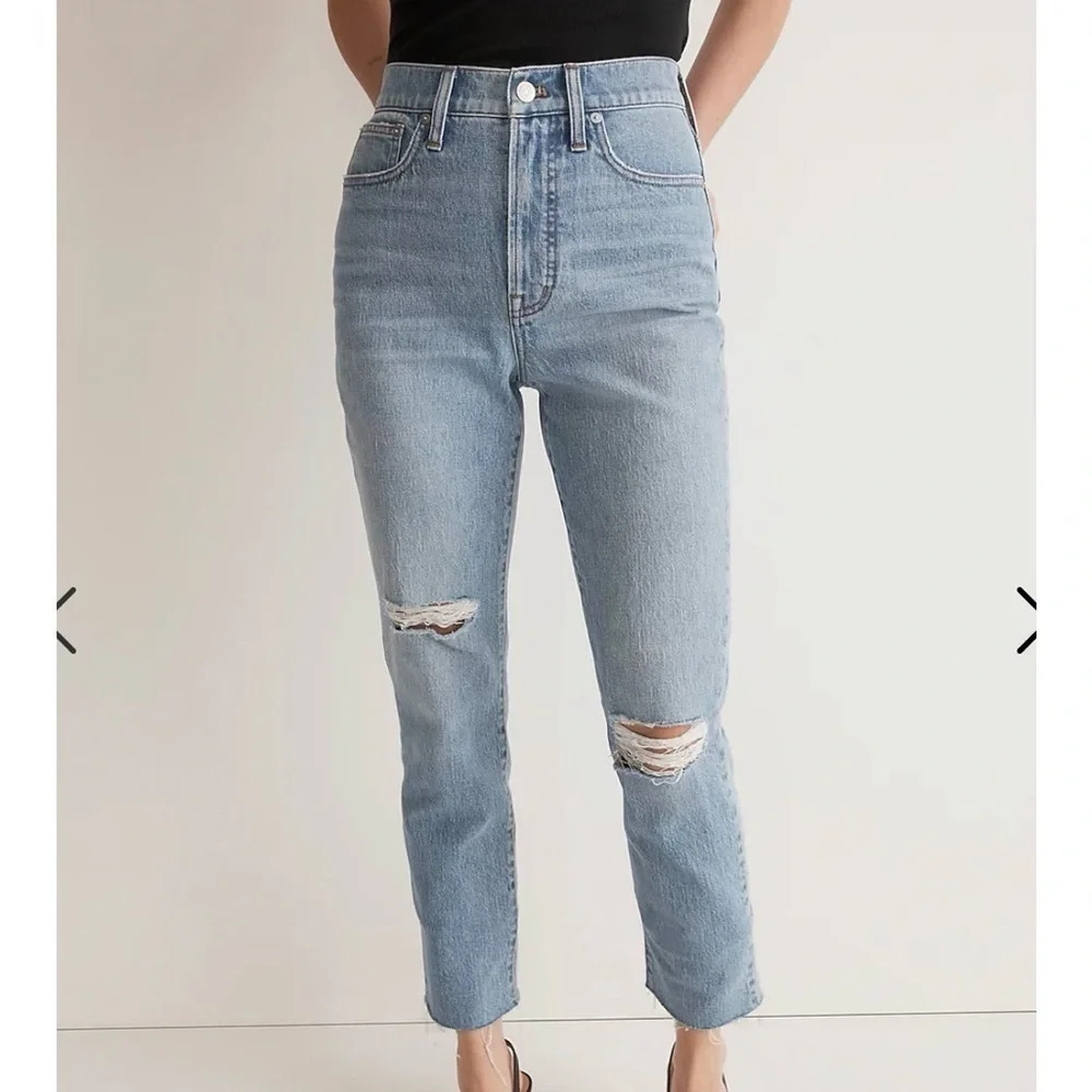 Madewell The Perfect Vintage Jean in Bradwell Wash: Ripped Edition, Size 27, NWT